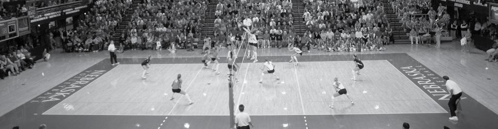 COACHES & STAFF 2007 HUSKERS ITRODUCTIO RECORDS OPPOETS 2007 volleyball Schedule and otes 2007 Schedule otes Sixteen of ebraska's 28 regular-season matches this fall are against teams that qualified