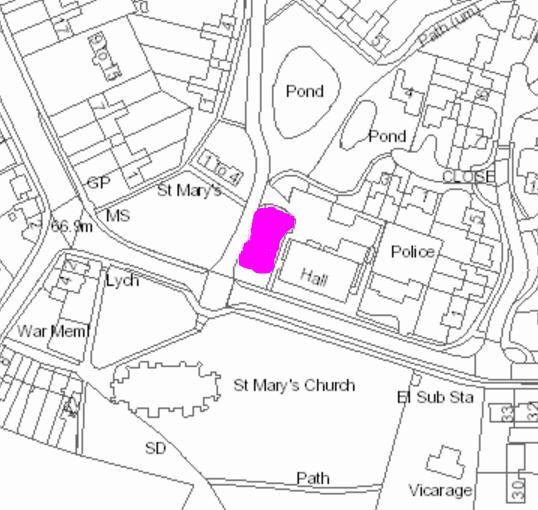 Map 2 Location of Village Hall Car Extension To date, no other suitable locations for further car parking close to Rolvenden village centre have proven practical.