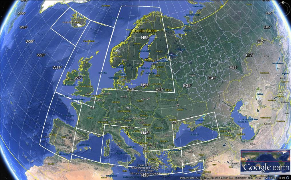 The New European Wind Atlas (NEWA) Larger area Envisat ASAR and Sentinel-1 A/B Extrapolation to different heights up to