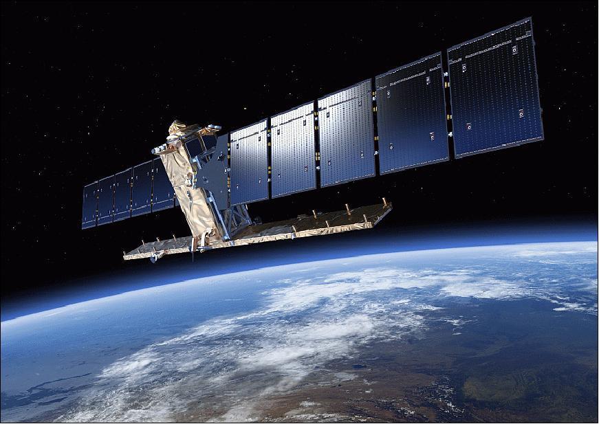 spacecraft (image credit: ESA, TAS-I) Sentinel-1A - 03 April 2014.
