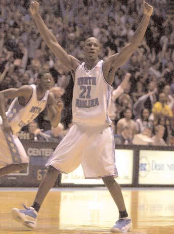 PREVIEWING THE 2003-04 TAR HEELS The Tar Heels return eight players who appeared in the starting lineup at least once last season and welcome Roy Williams as head coach, determined to re-establish