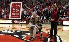 GREAT MOMENTS Morry Mannies retired as Ball State s play-by-play announcer in 2012 after 56 years calling games for the Cardinals.
