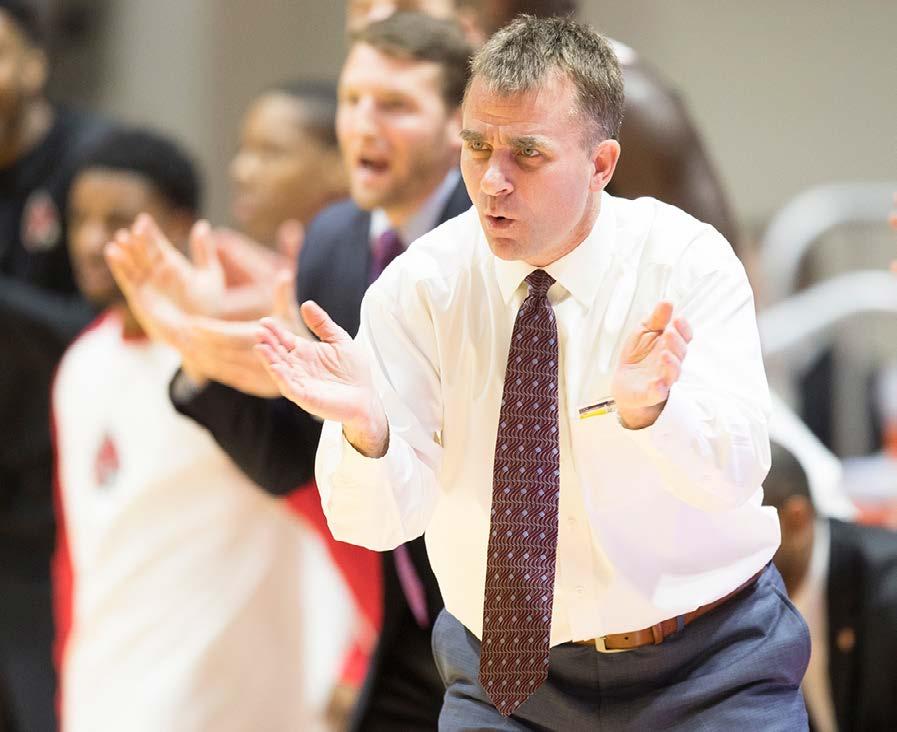 HEAD COACH JAMES WHITFORD CAREER COACHING HIGHLIGHTS Alma Mater: Wisconsin 94 James Whitford completed his fourth season as the Ball State men s basketball head coach in 2016-17, continuing to lead a