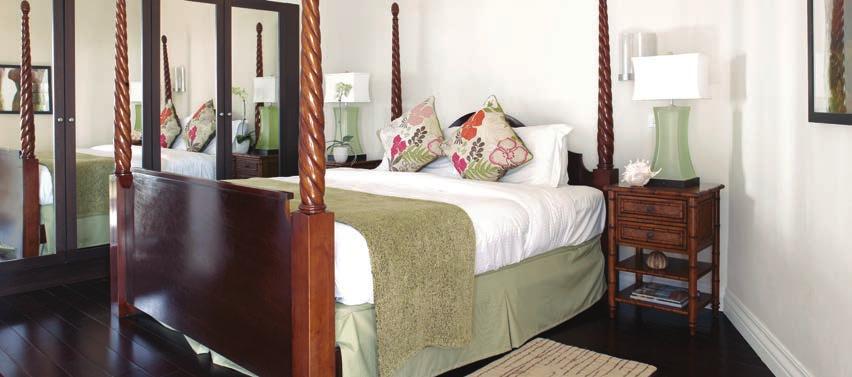Try the luxury Beach Front Rooms equipped with a mahogany king-sized four-poster bed.