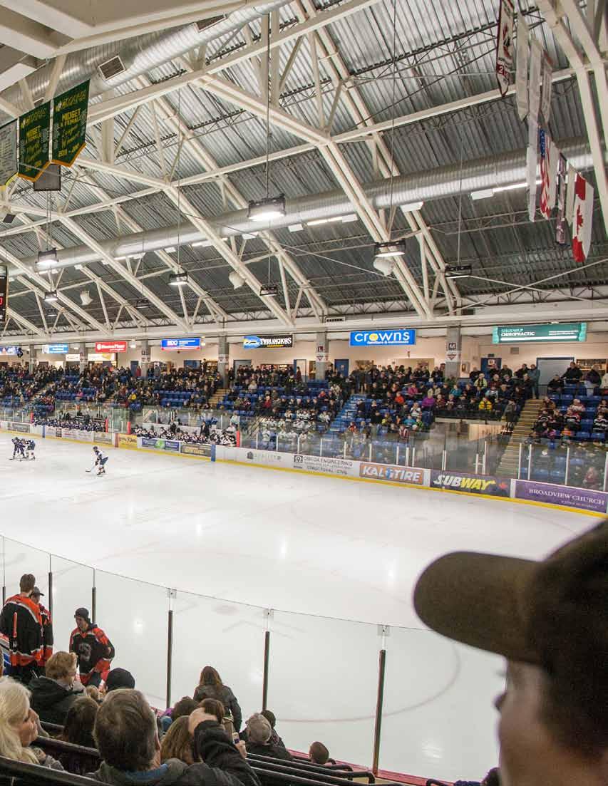 The Salmon Arm Silverbacks Junior A Hockey Club is the major tenant of the Shaw Centre.