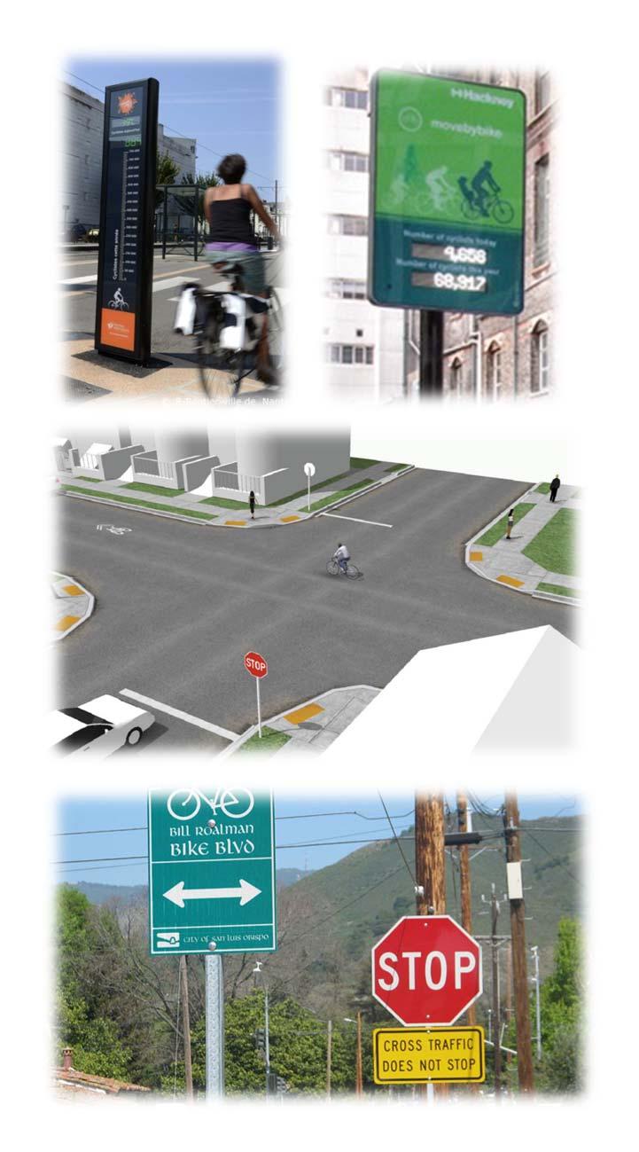 Gateway Feature Gateway features add a sense of identity to a bicycle boulevard and increase public awareness and involvement with regards to bicycling.