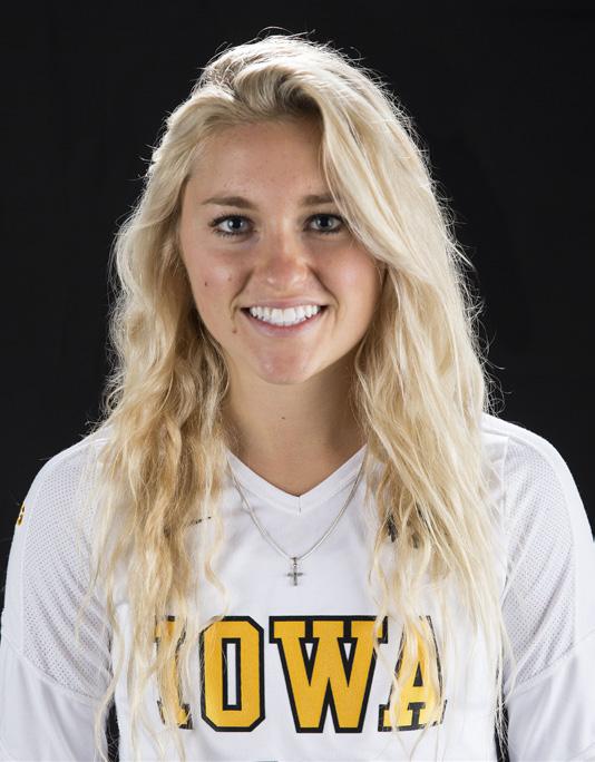 #17 Alyssa Klostermann S, 5-10, So. Dubuque, Iowa Wahlert Catholic 2014 as a Sophomore... has appeared in 25 matches with 23 starts... ranks eighth in the Big Ten in service aces per set (0.