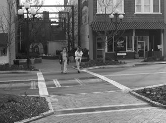 City of Georgetown Downtown Master Plan Type IV Sidewalk In this classification, the entire sidewalk is constructed of scored concrete.