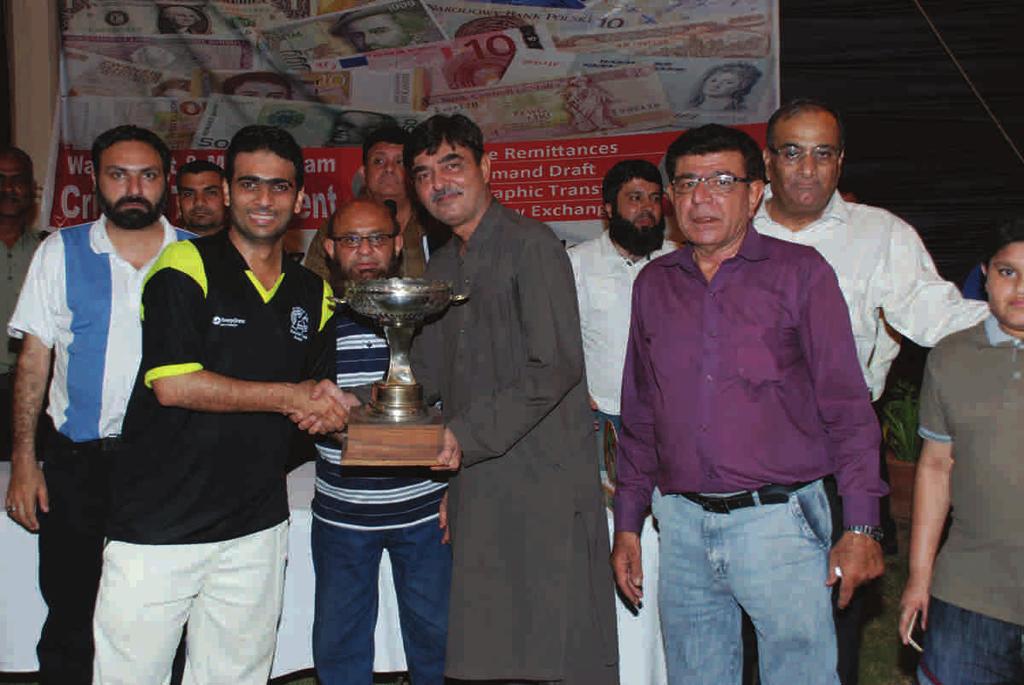Adeel Abbasi was declared man of the match, scoring 50 runs not out and bagged 2 wickets for 32 runs. Faisal Butt was declared man of the tournament for scoring 92 runs in his game.