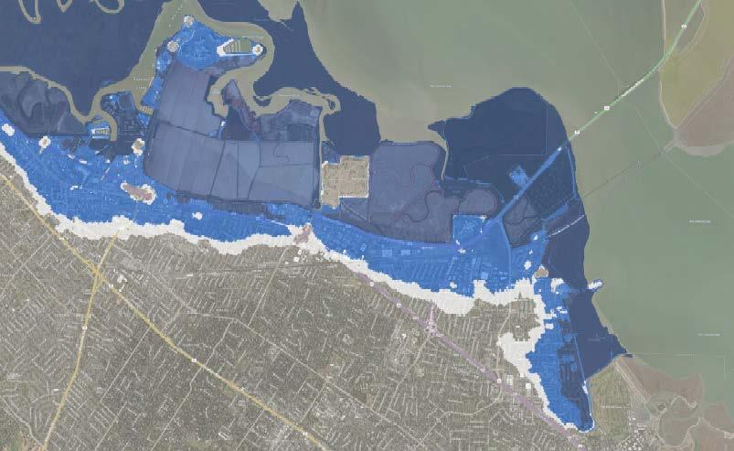 SEA LEVEL RISE MAPPING Redwood City Menlo Park 1% Annual Chance Storm 1%