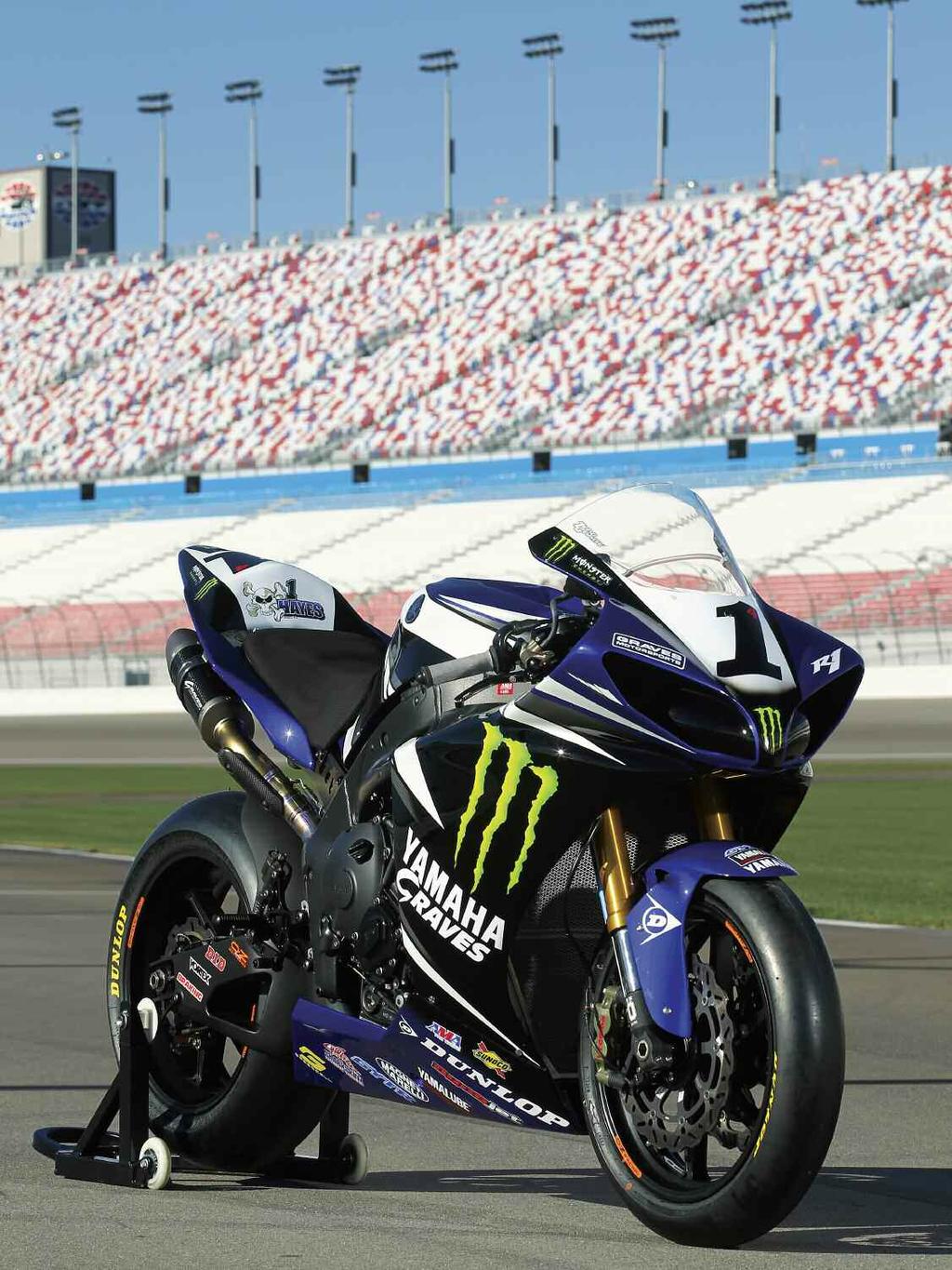 SUPERBIKE IN WOLF S CLOTHING: THE YAMAHA YZF-R1 The Yamaha YZF-R1 SuperBikes that two-time defending champion Josh Hayes and his teammate Josh Herrin compete on in AMA Pro Road Racing are based on