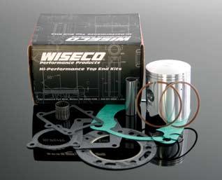 Features Benefits Wiseco hi-performance forged 2-stroke Pro-Lite piston kit: Wiseco top end gasket kit Dedicated forging Race proven designs CNC machined Premium top end needle bearing Hi-performance