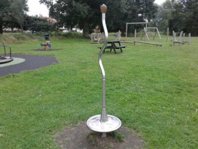 8 - Low Risk Rotor Play - Spinning Pole Manufacturer: Playdale Playgrounds Ltd Surface Type: Grass Matrix Tiles Equipment Yes Surface Area Yes Total Findings: 2 The grass mats are silted up and the