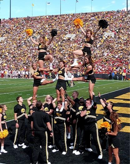 As an Iowa Cheerleader, you are a representative not only of the athletic teams you support at the University of Iowa, but also the entire state of Iowa.