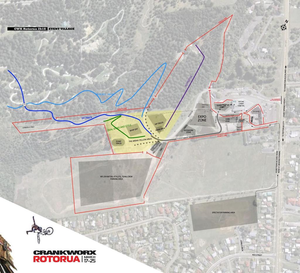 SKYLINE VENUE ACCESS / ACCREDITATION All registered racers will be issued Athlete Accreditation that will be valid for general admission to the Skyline venue for the duration of Crankworx as well as