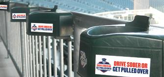 On-Deck (pair) $20,000 In Stands Tarp Cover $10,000 BEVERAGE HOLDERS Seat Row End Caps (450) $15,000 Beverage Holders