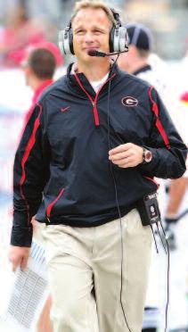 RUNNING EMPTY In his Sunday teleconference, Georgia head coach Mark Richt attributed the team s underwhelming performances in its two losses this season to both a young offensive line and the fact