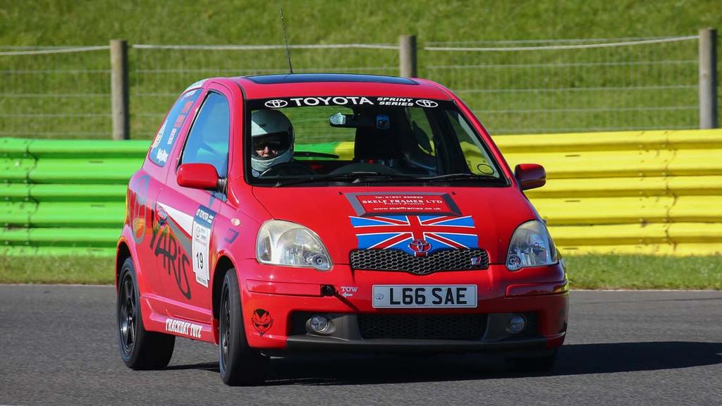 His Yaris is a great car for this circuit and his best time was 1:54:71.