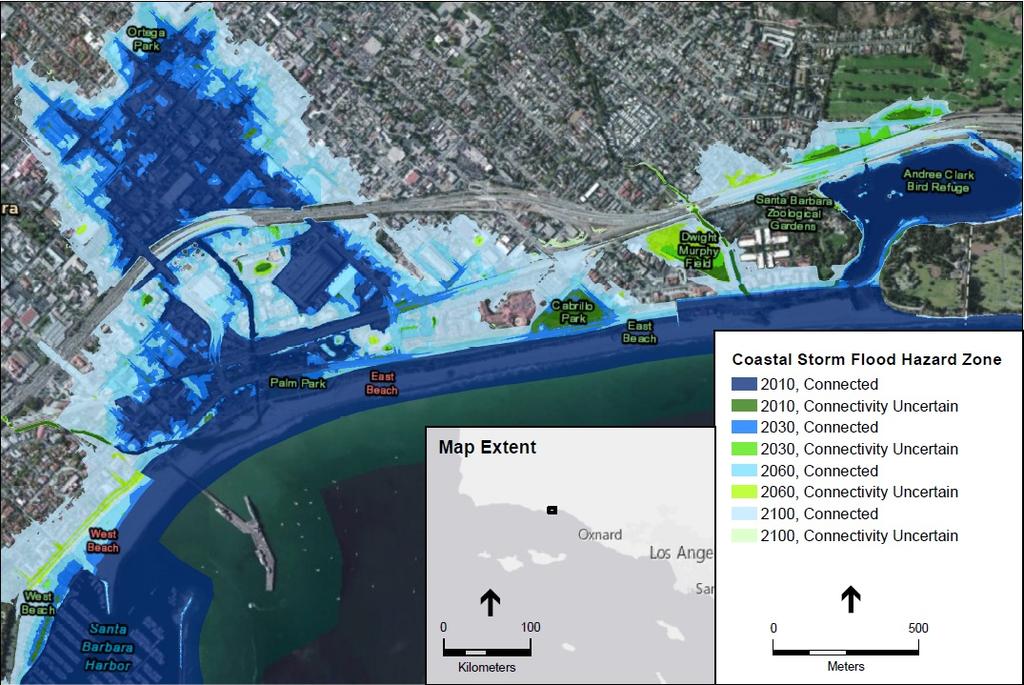 Source: ESA, 2015 Santa Barbara County Coastal Hazards Modeling Example from Santa