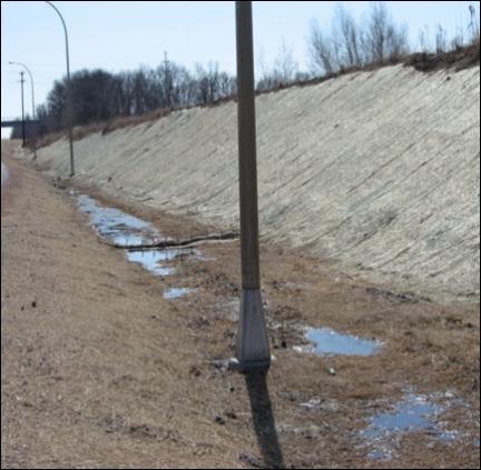 Ditches If the stationing and offset distance calls for a light pole to be placed in the bottom of a ditch do not place the pole at that exact location.