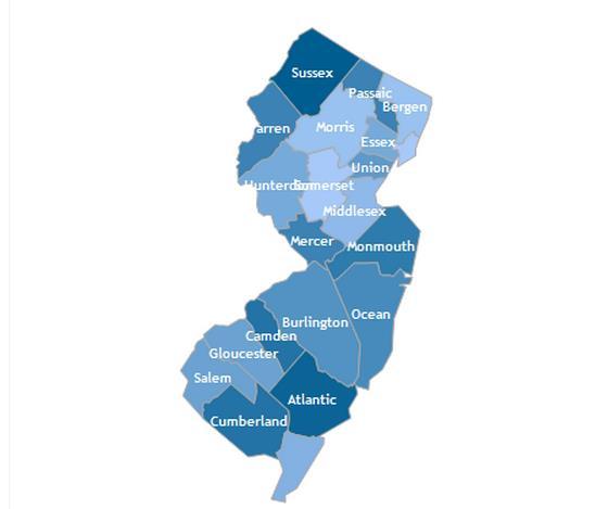 New Jersey Foreclosure Rates Although South Jersey s foreclosure rate remains higher than Pennsylvania s,
