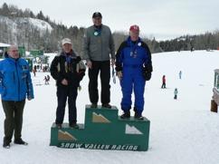 Unfortunately, 4 participants incurred ski related injuries before the races. Gayle Houston and Norma Kabaroff and 2 participants from Calgary could not compete.