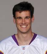 VIKINGS 2008 SPECIAL TEAMS NOTES PINNING THEM DEEP Vikings 4th-year P Chris Kluwe set a team record for the highest gross punting average in a single season with his 47.6 yard average in 2008.