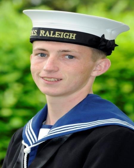 A 16-year-old from Holyhead has completed his transformation from a civilian into a Royal Navy sailor and is now one step closer to a career at sea.