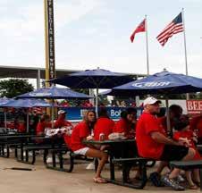 PICNIC PAVILION BRAVES BULLPEN 335 SCOREBOARD 380 BERM 402 385 VISITOR BULLPEN 332 124 123 122 FARM BUREAU GRILL CUSTOMIZE YOUR FOOD PACKAGE Pricing includes the price of game tickets.