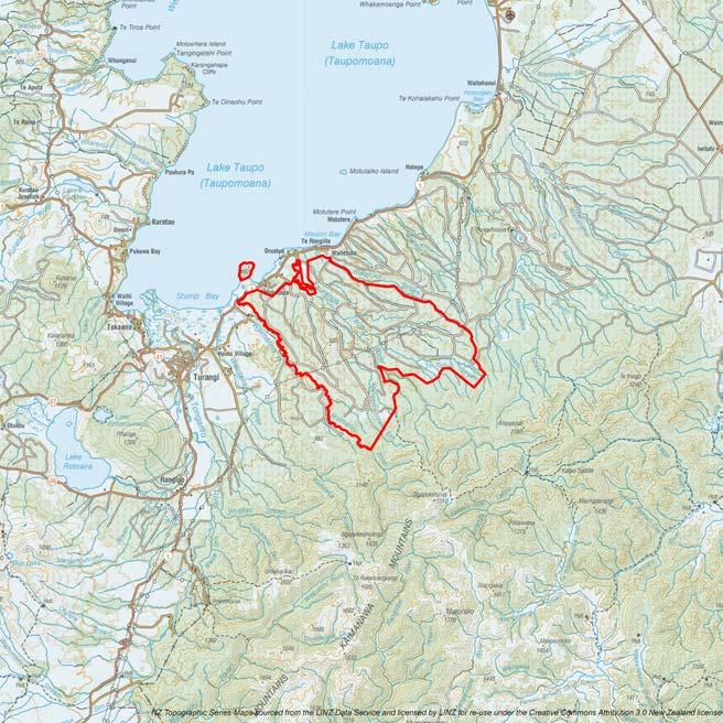 16 2019 TBFREE PEST CONTROL OPERATIONS CONSULTATION HATEPE 4 CENTRAL NORTH ISLAND THE TERRAIN AND OPERATIONAL AREA This 12,540 ha area is mostly (90 per cent) commercial pine plantation owned by an