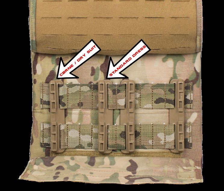 The easy access flap allows access to two points of adjustment located on the back panel that you can now pre-arrange a second set of Tubes on the sewn