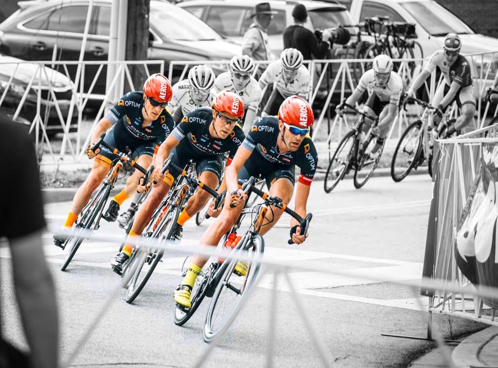 AEROPERFORMANCE PARTNERING WITH TEAM OPTUM MANY BICYCLE MANUFACTURERS WORK WITH PROFESSIONAL CYCLING TEAMS FOR ONE REASON BRAND EXPOSURE.