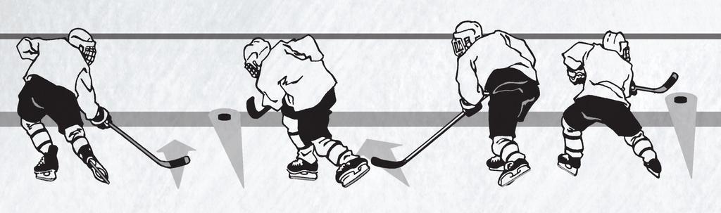 the ice. Younger players should concentrate on perfecting the technique for the shot. Shooting is easily practiced off-ice as well. 4.