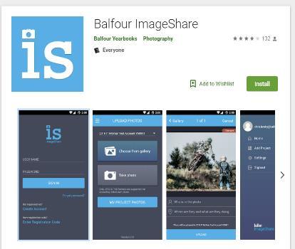 PHOTOGRAPHY / YEAR BOOK TO UPLOAD PHOTOS FROM YOUR MOBILE DEVICE: Search for Balfour Image Share in your app marketplace Download the app and create your account: 1.