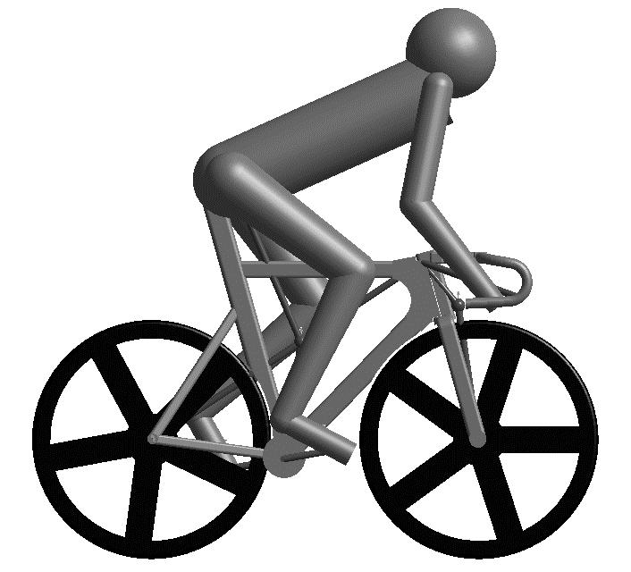 Proceedings 2018, 2, 220 3 of 7 2.2. Cyclist Model The cyclist model consisted of seven rigid bodies: two feet, two shanks, two thighs, and the head, arms, and trunk (HAT) (Figure 1).