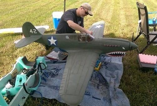Editors Corner: By Carl Lydick Earlier this year I had a setback with the largest scratch build project I ve attempted. On her maiden flight my 96 span P-40 found her way into the fence.