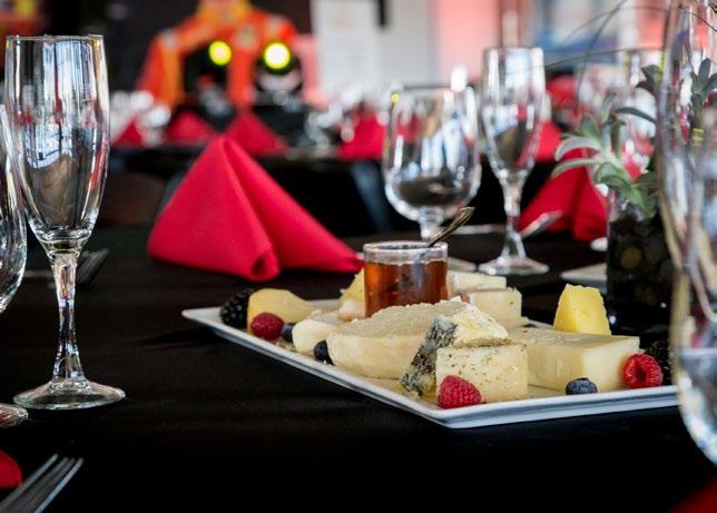 unrestricted views, gourmet food and beverages throughout your race weekend.