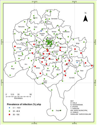 (Adapted from: Abdullahi, 2008) Figure 6: The spatial distribution of