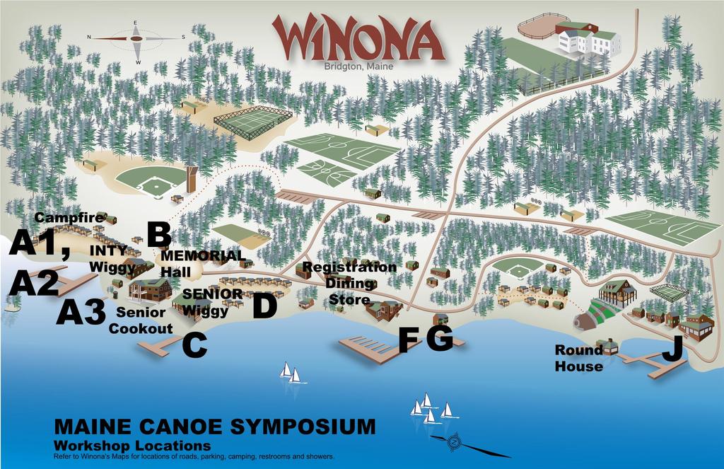 Workshop Location Map Refer to Winona s maps for