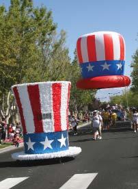 Sponsors may choose from a dynamic selection of giant helium balloons and cold-air inflatables on
