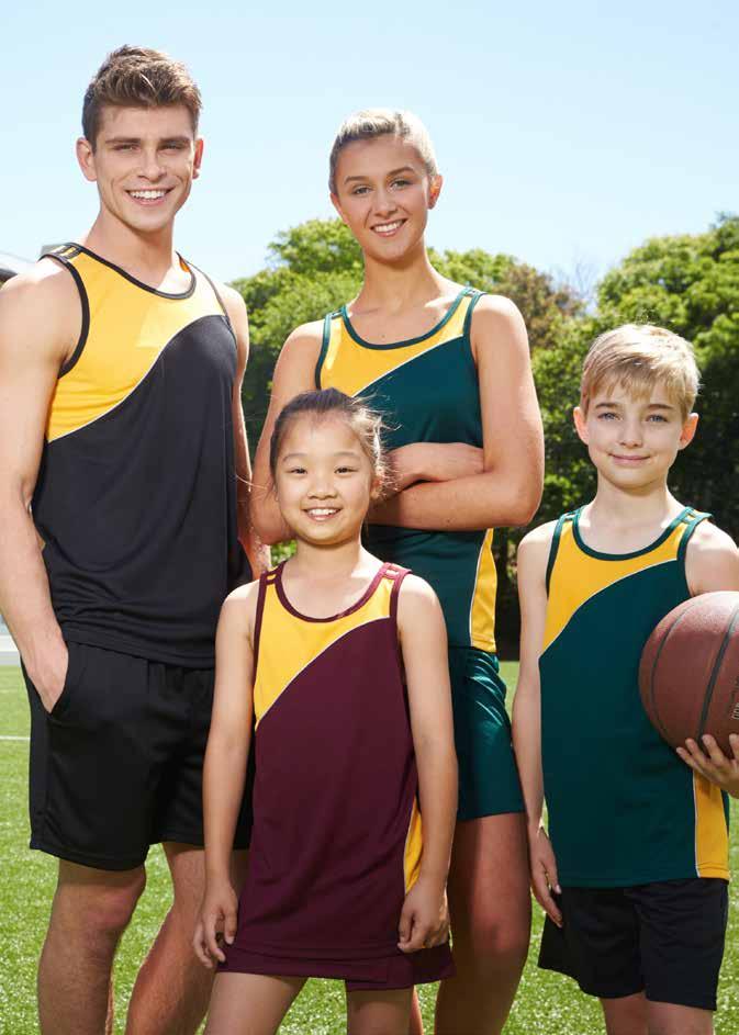 UV 204 40+ 205 SPORTS SINGLET AQS0 ADULTS UNISEX KQS0 KIDS UNISEX Whether you re jogging or playing team sports, this lightweight moisture