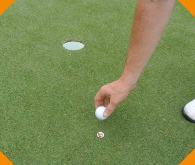 8 GOLF TIQUTT Marking Your Ball Marking your ball allows other golfers to putt without the worry of hitting your ball.