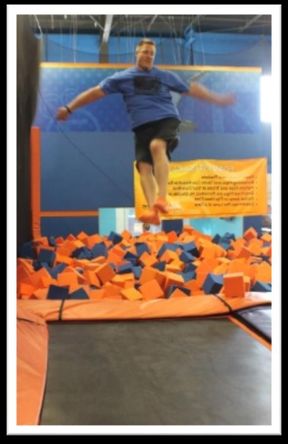 DODGEBALL- TRAMPOLINE PARK This is a fun way to raise funds and get in a workout at the same time.