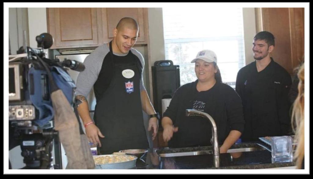 CELEBRITY CHEF EXPERIENCE NFL Alumni spice things up as they compete against each other to prove their culinary skills by