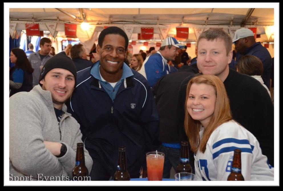 CHEERS FOR CHARITY This event features a NFL Alumni player member as a celebrity
