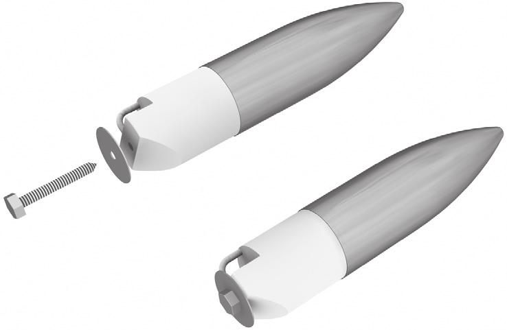 Due to the size of the High-Q, it is recommended that a wire clothes hanger be cut into 3 "U" shaped stakes and hammered into the ground over each launch pad leg.