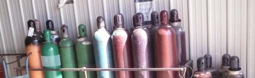 Fuel gas cylinders in storage (empty or full) must be
