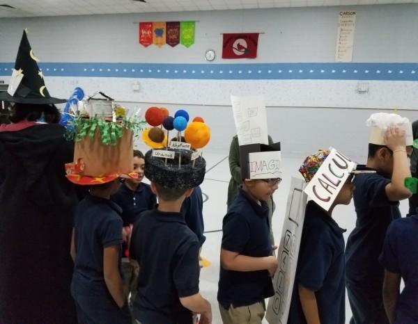 annual Vocabulary Hat parade as part of our Read