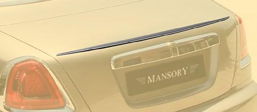 decklid spoiler flat - carbon with MANSORY logo, Rear decklid spoiler flat - primed