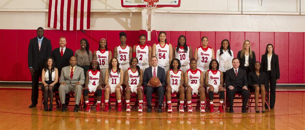 2013-14 St. John s Women s Basketball Roster NUMERICAL No. Name Pos. Ht. Cl.-Exp. Hometown (Previous School) 2 Amber Thompson F 6-2 Jr.-2V Newark, N.J. (University High) 3 Aliyyah Handford G 5-9 So.